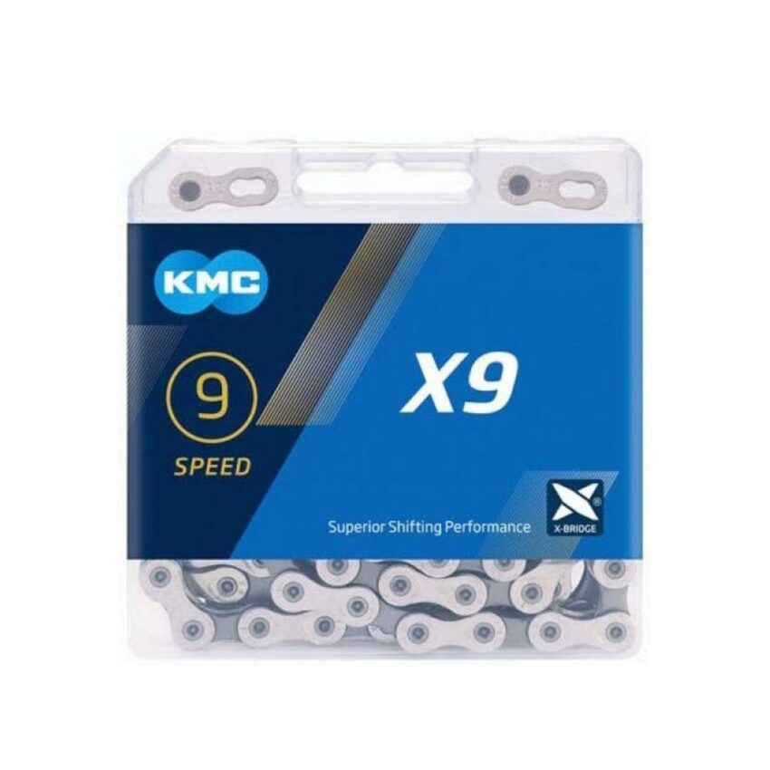 KMC Catena X9 Silver/Grigio 9 Velocità 114 maglie