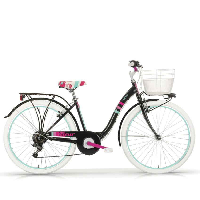 Bicicletta Bimbi MBM Fleur 26" City bike 6V.