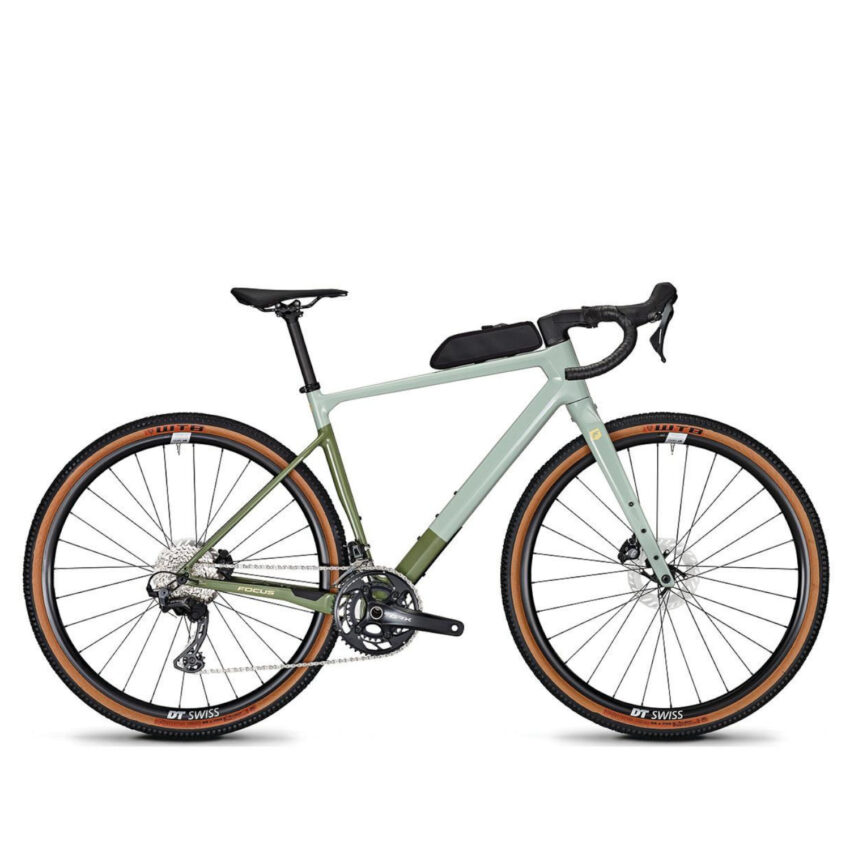 Bicicletta Gravel FOCUS Atlas 8.8 Skygrey glossy / Mineralgreen glossy